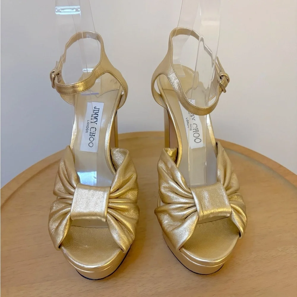 Jimmy Choo Heloise Platform Heel Sandals - Picture 10 of 16